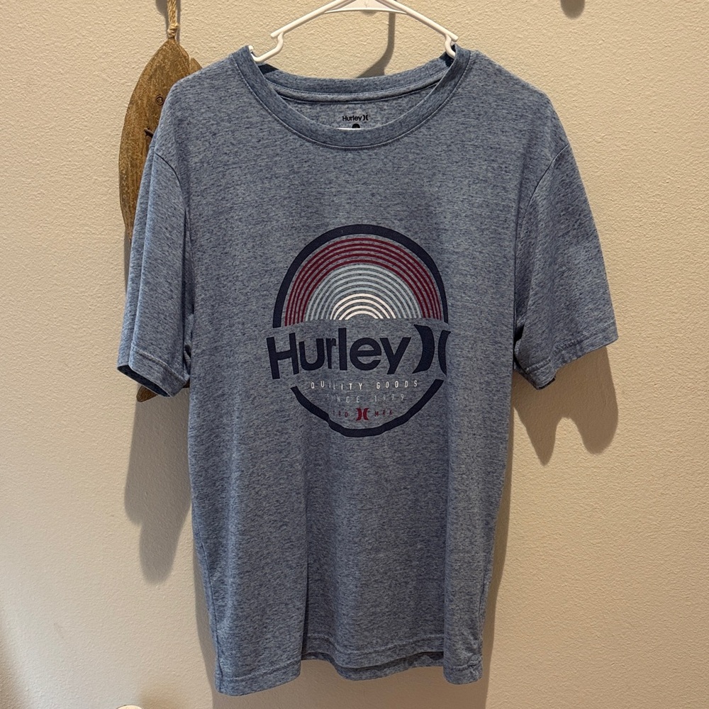 Hurley Heathered Blue Logo Tee